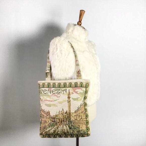 none Handbags - Italian tapestry tote bag Venice